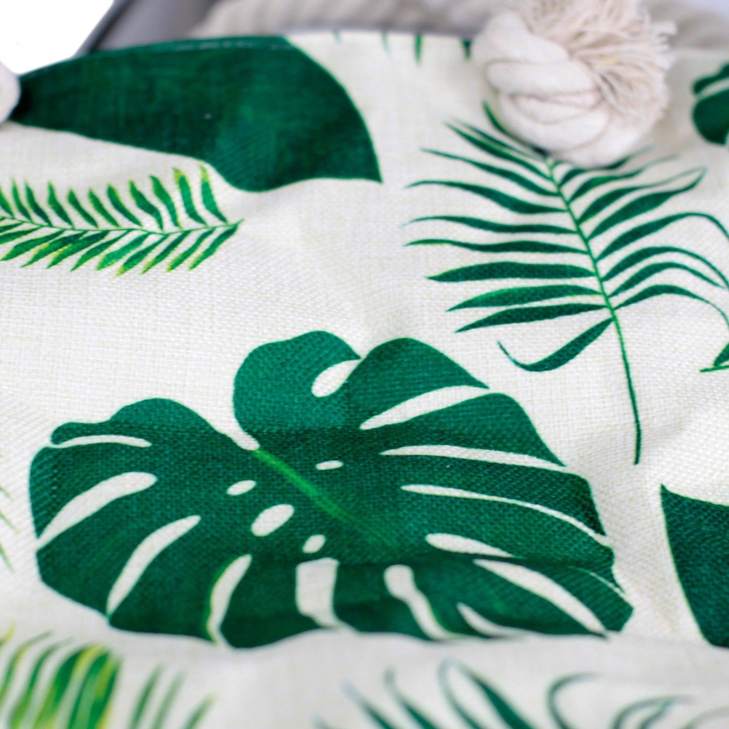 Rope Handle Bag - Tropical Greens