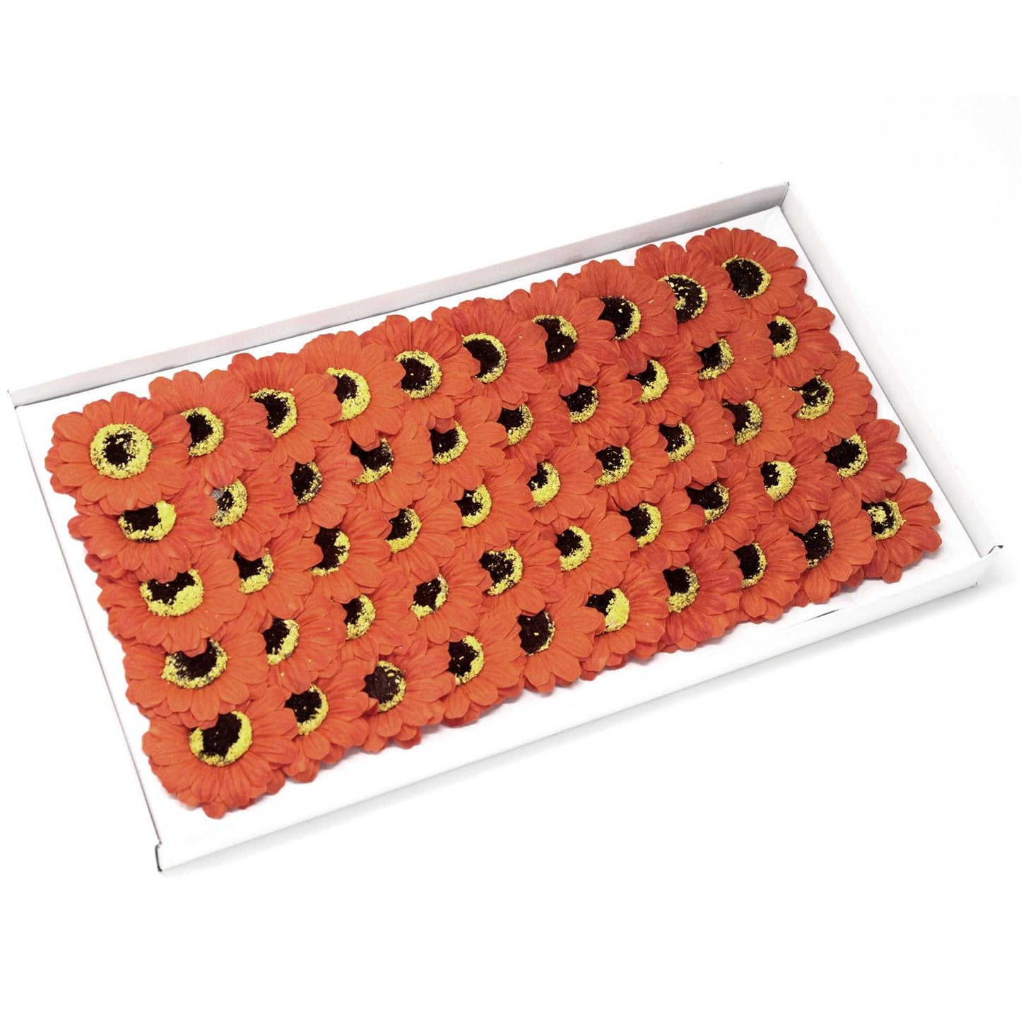 Flores girasol Artesanas de sabão deco mediana - laranja