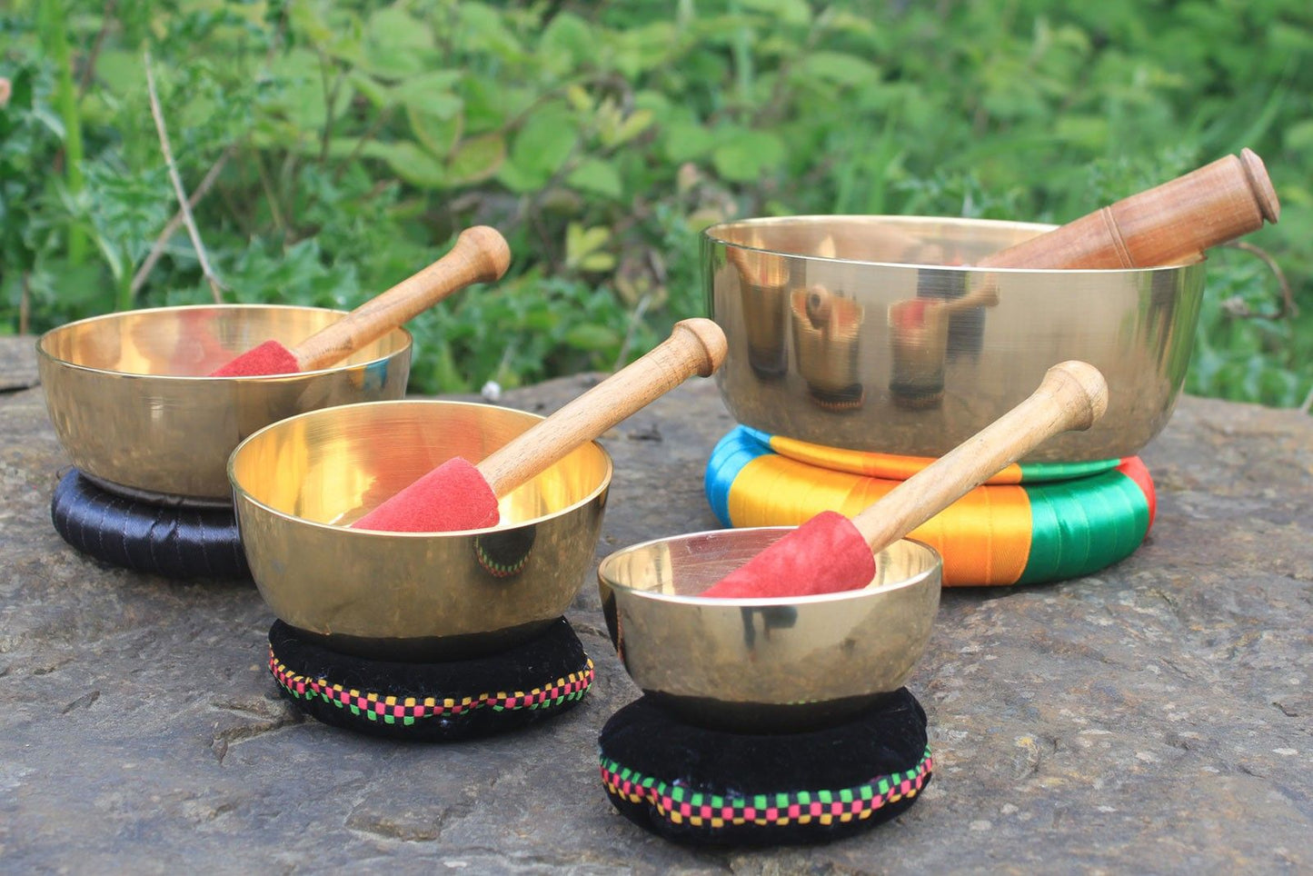 14cm Brass Singing Bowl Set