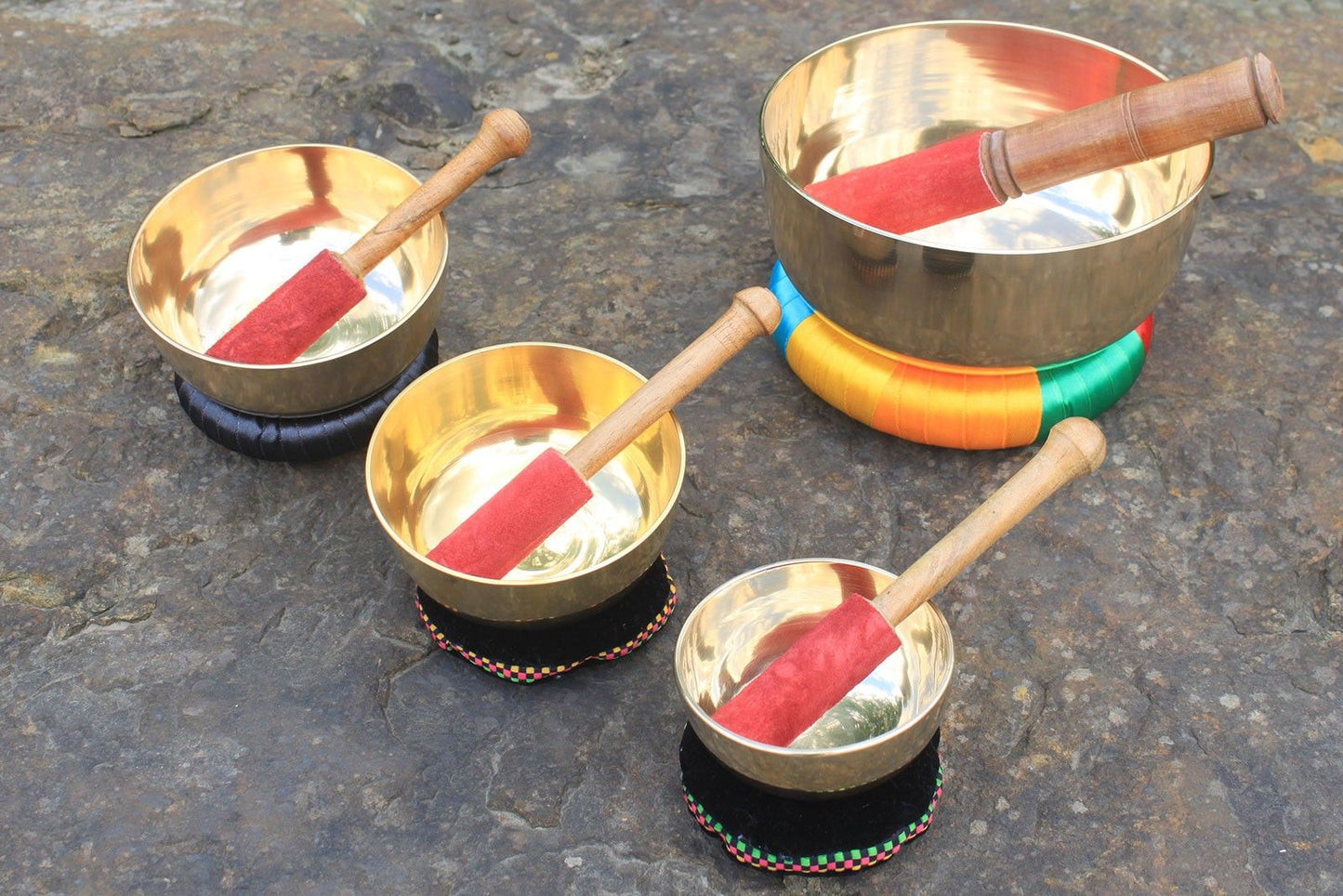 14cm Brass Singing Bowl Set