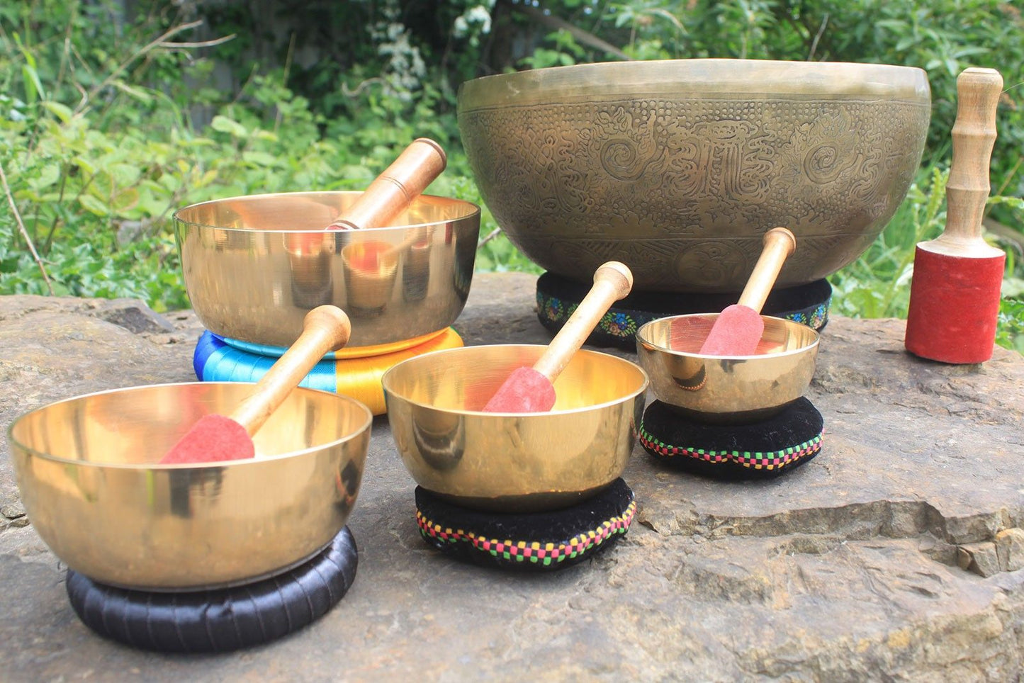10cm Brass Singing Bowl Set