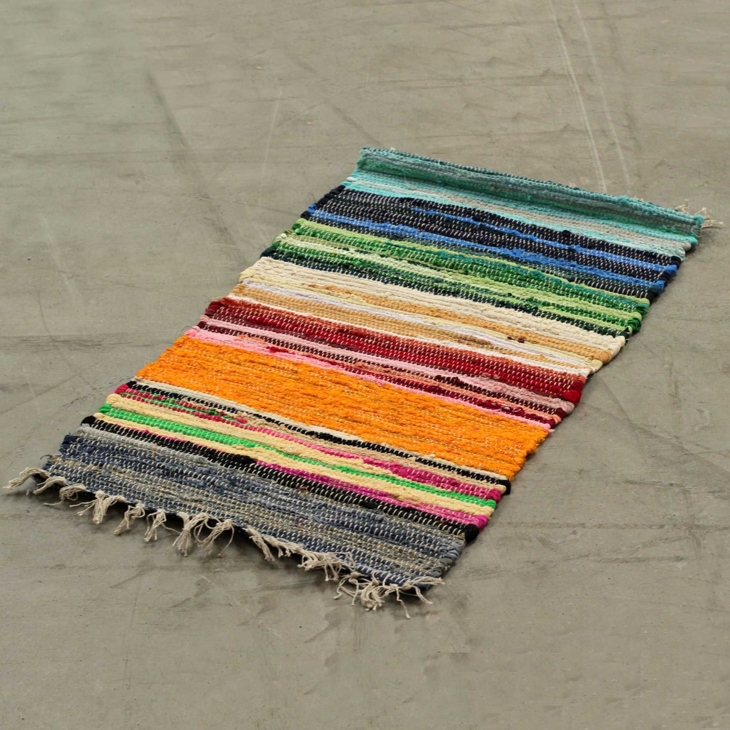 A Small Rag Premium Rainbow Small Rag Rug - 50x90cm