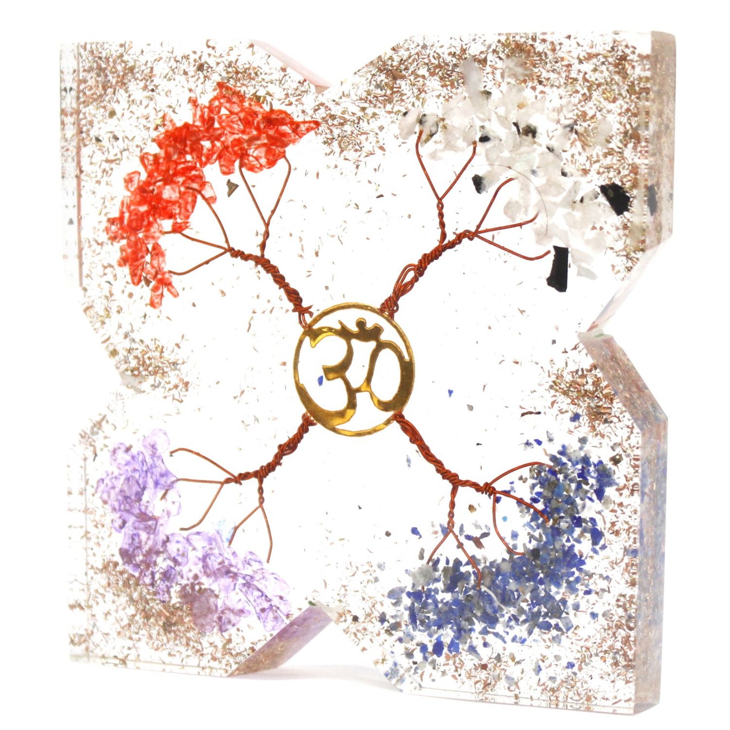 Orgonite Desk Power Packs - 4 Tree Copper Attractor