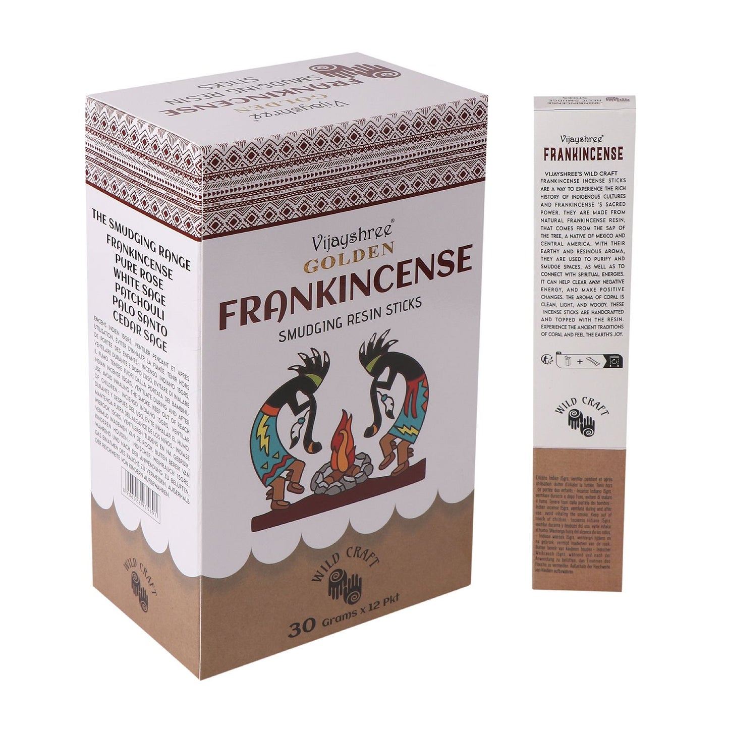 30g Golden Frankincense Smudging Resin Sticks
