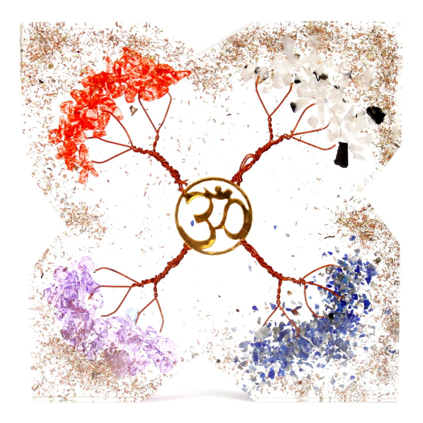 Orgonite Desk Power Packs - 4 Tree Copper Attractor