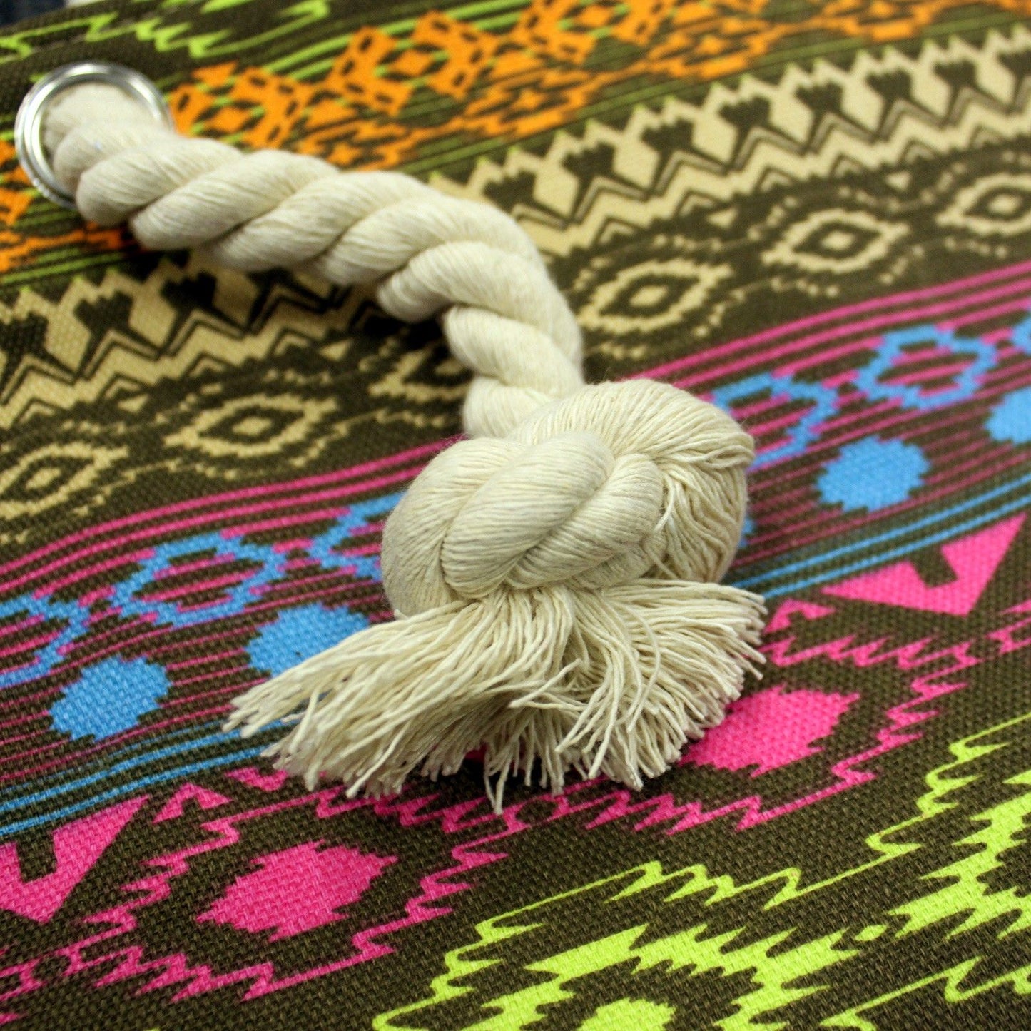 Rope Handle Bag - Bali Tan & Tones