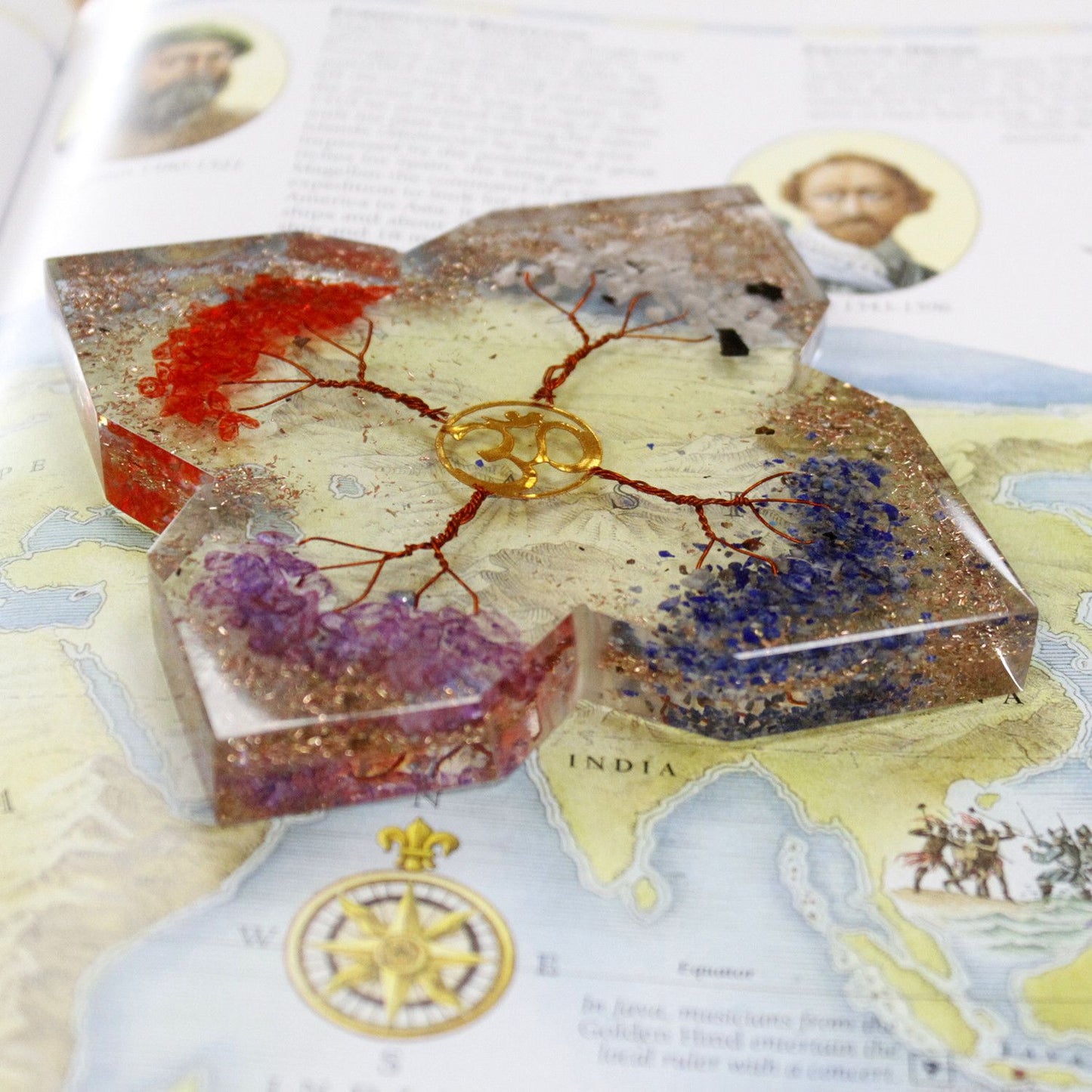 Orgonite Desk Power Packs - 4 Tree Copper Attractor