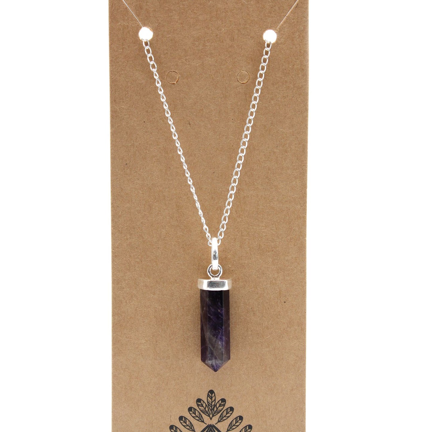 Gemstone Classic Point Pendant - Amethyst