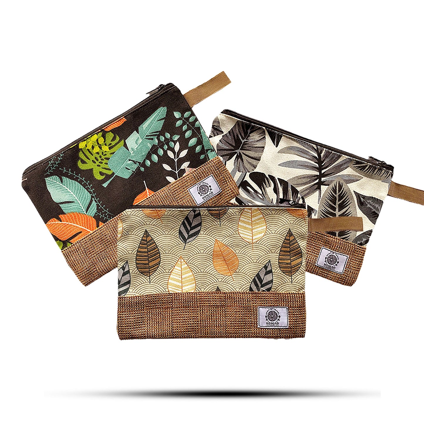 Large Luxury Tropical Pouches - (assorted designs) - 26x17cm