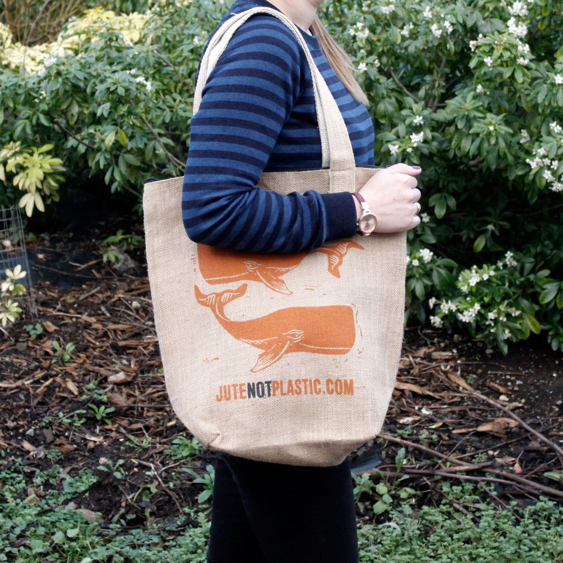 Two Whales Shopping Bag