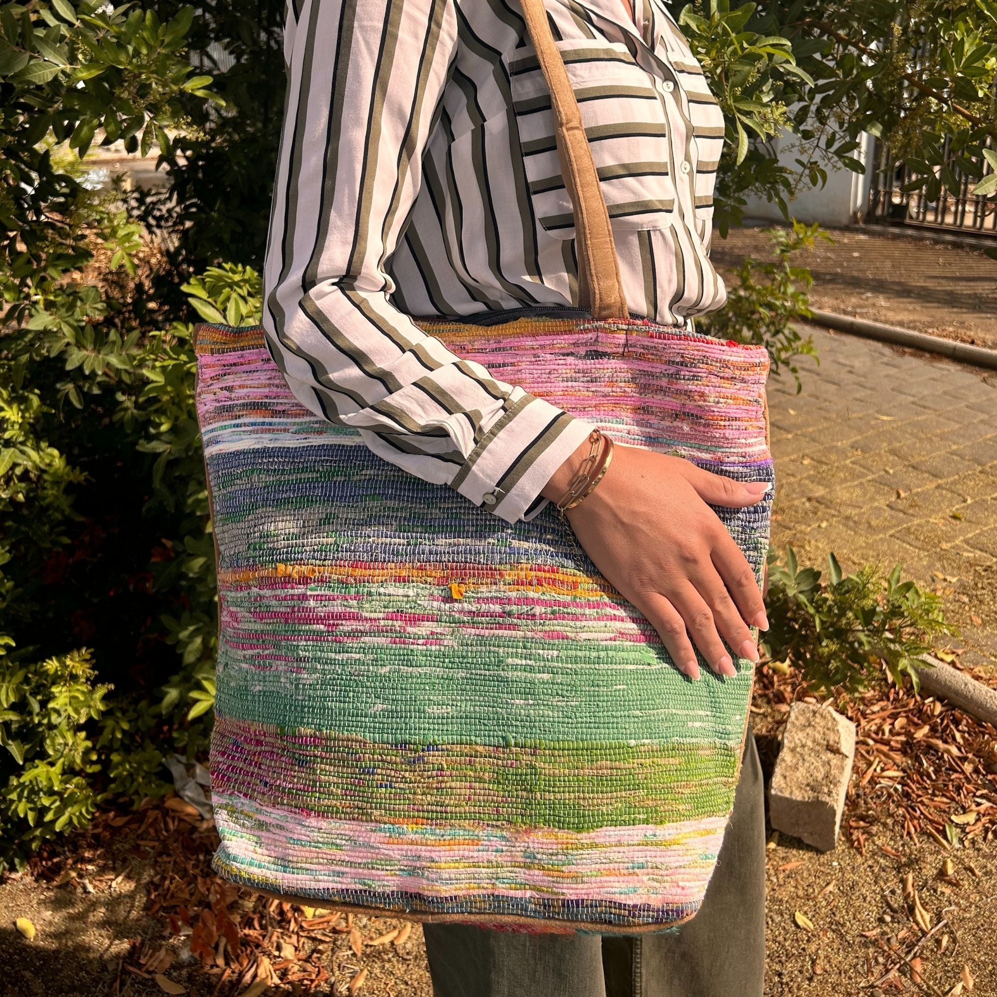 Recycled Big Rug Bag - Shades of Dusk Design