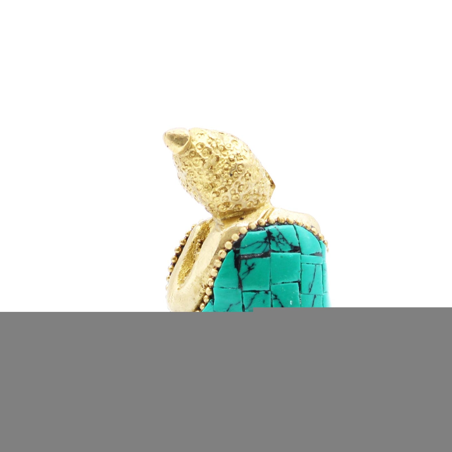 Brass Buddha Figure - Thinking - 6.5 cm