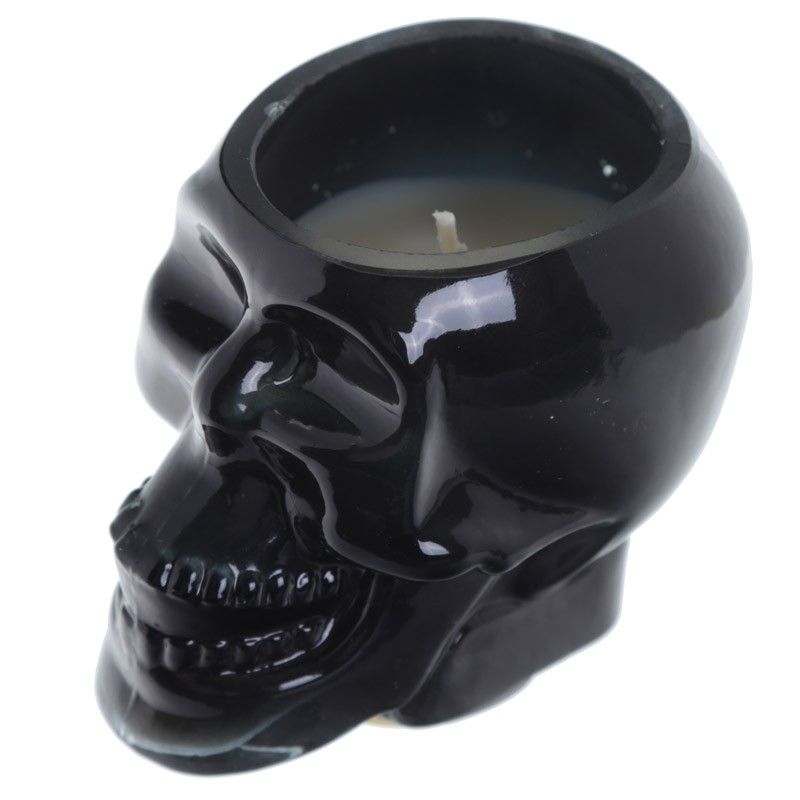 Black Skull Soya Candle Jar - Spiced Rum