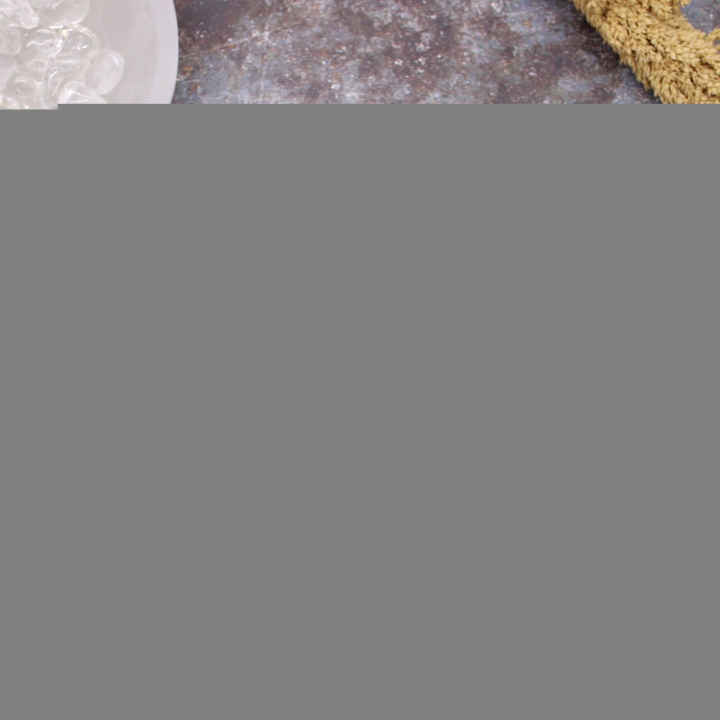 Lrg Yoga Moves Singing Bowl Set- White/Blue 14cm