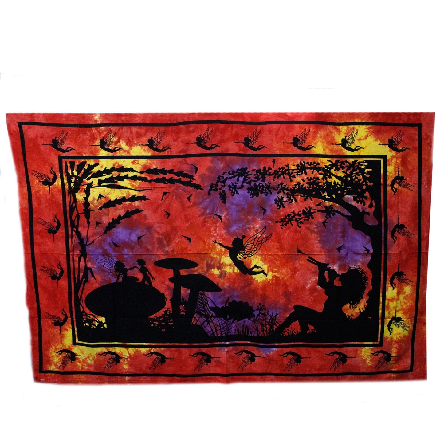 Red / Orange Fairy Under Tree