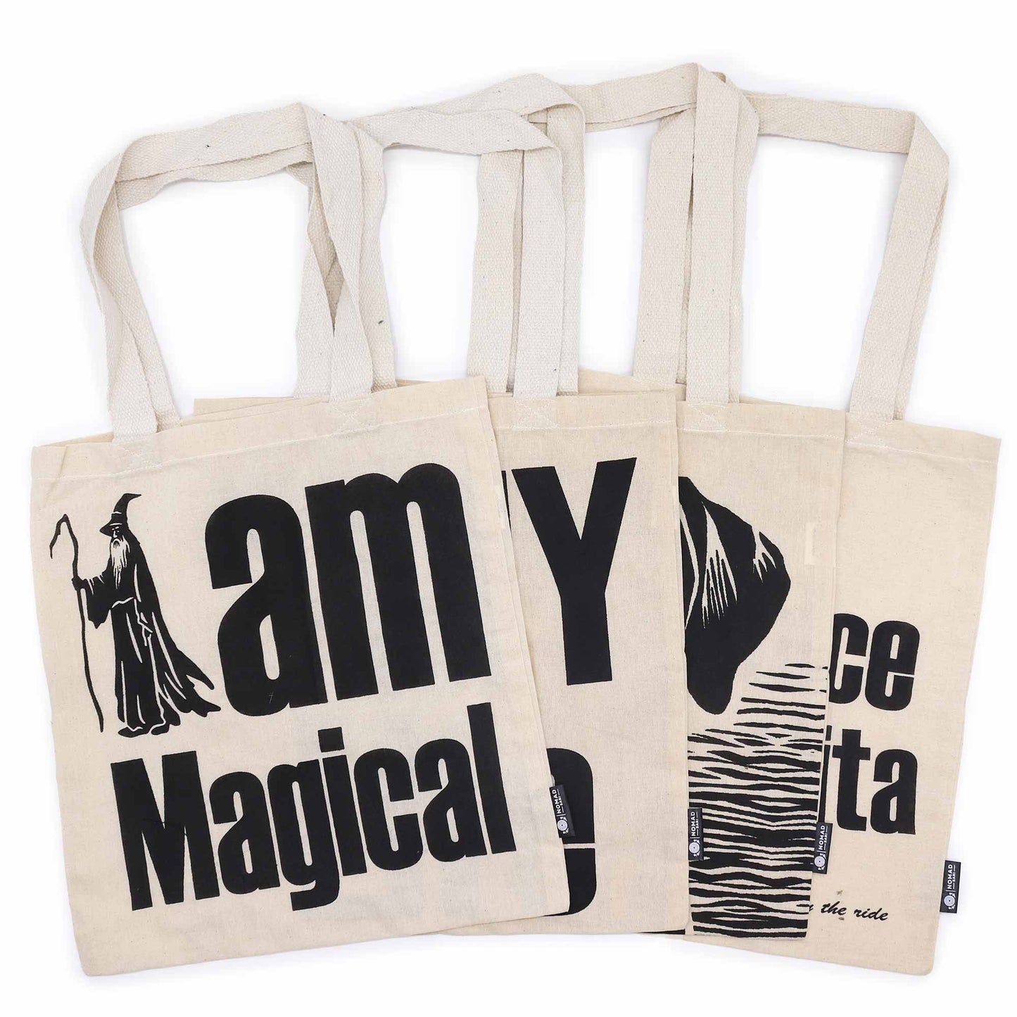Iconic Basic Tote Bag - Assorted Carton (Mix of 10 designs) - Natural 4oz
