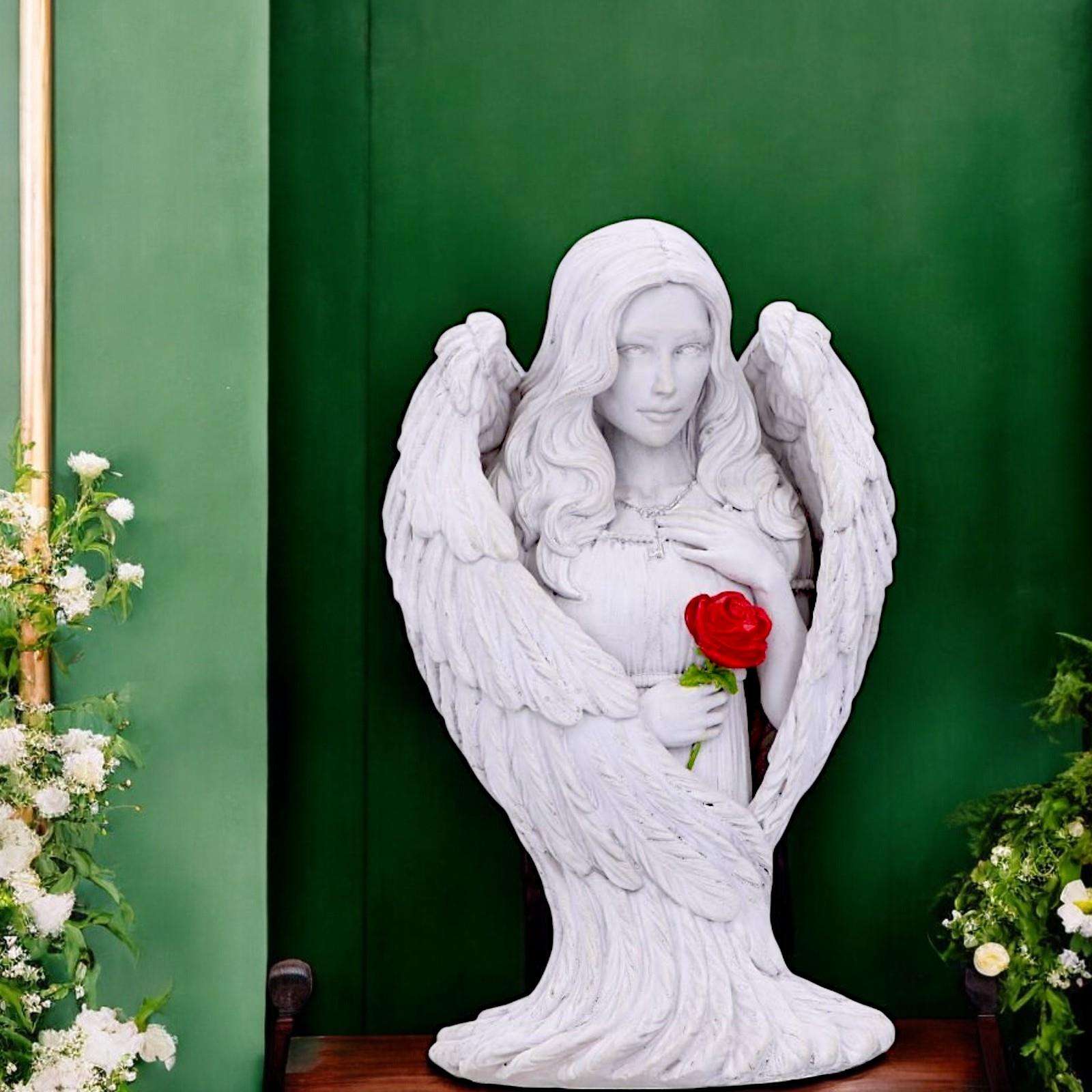 James Ryman Angel Blessing Bust – 15cm Small Hand-Painted Angel Figurine