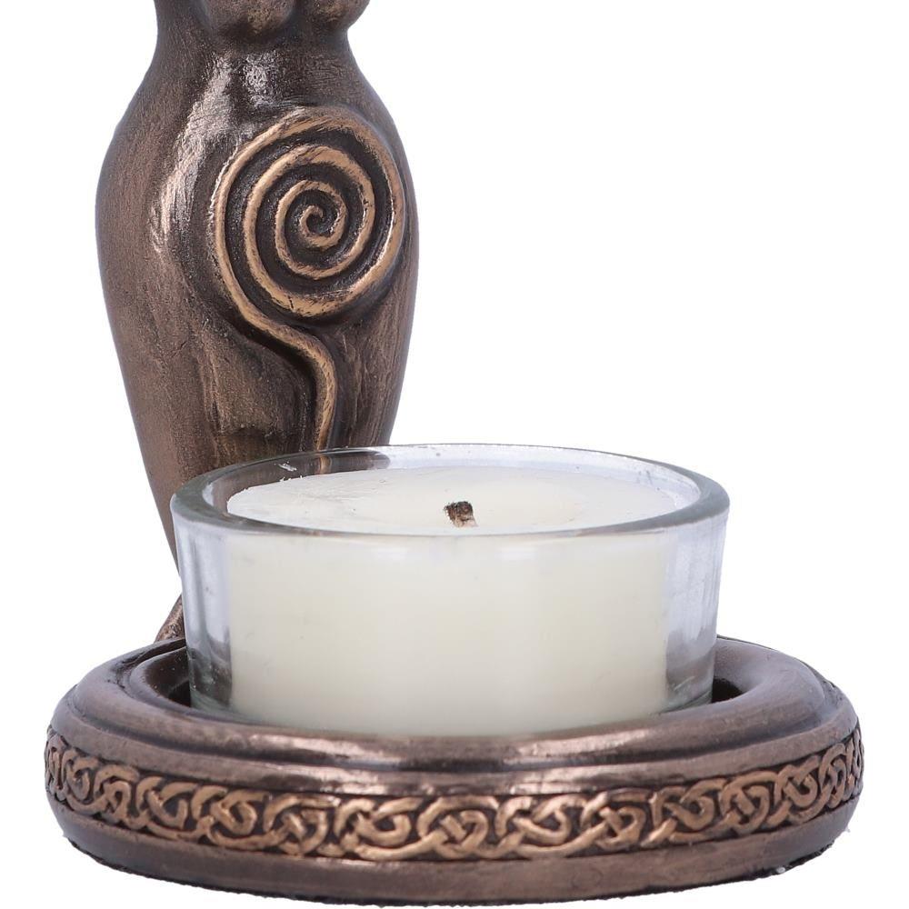 Triple Goddess Tealight Holder Wiccan Altar Decor Pagan Spiritual Alter ornament Statue