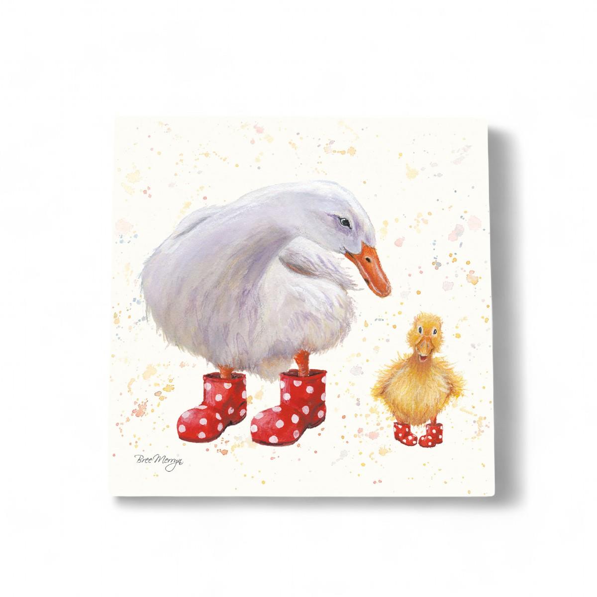 Darcy & Daffodil Ceramic Art Tile by Bree Merryn 20x20 cm | Ready to Hang