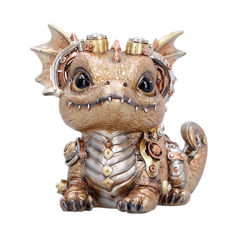 Mechanical Dragon Statue Steampunk Ornament Fantasy Creature Collectors Display Piece