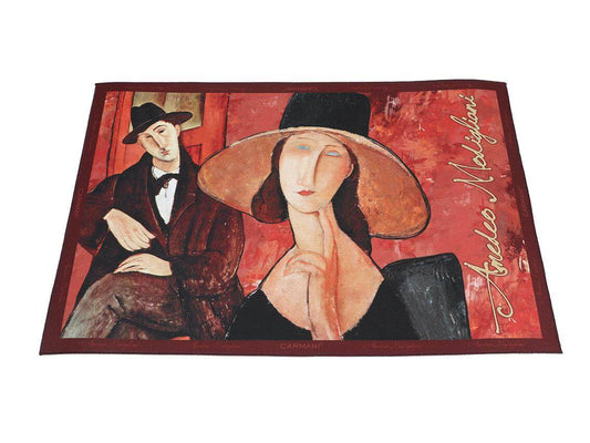 Set of 4 Table Mats Amedeo Modigliani Placemats Museum Reproduction Art Inspired