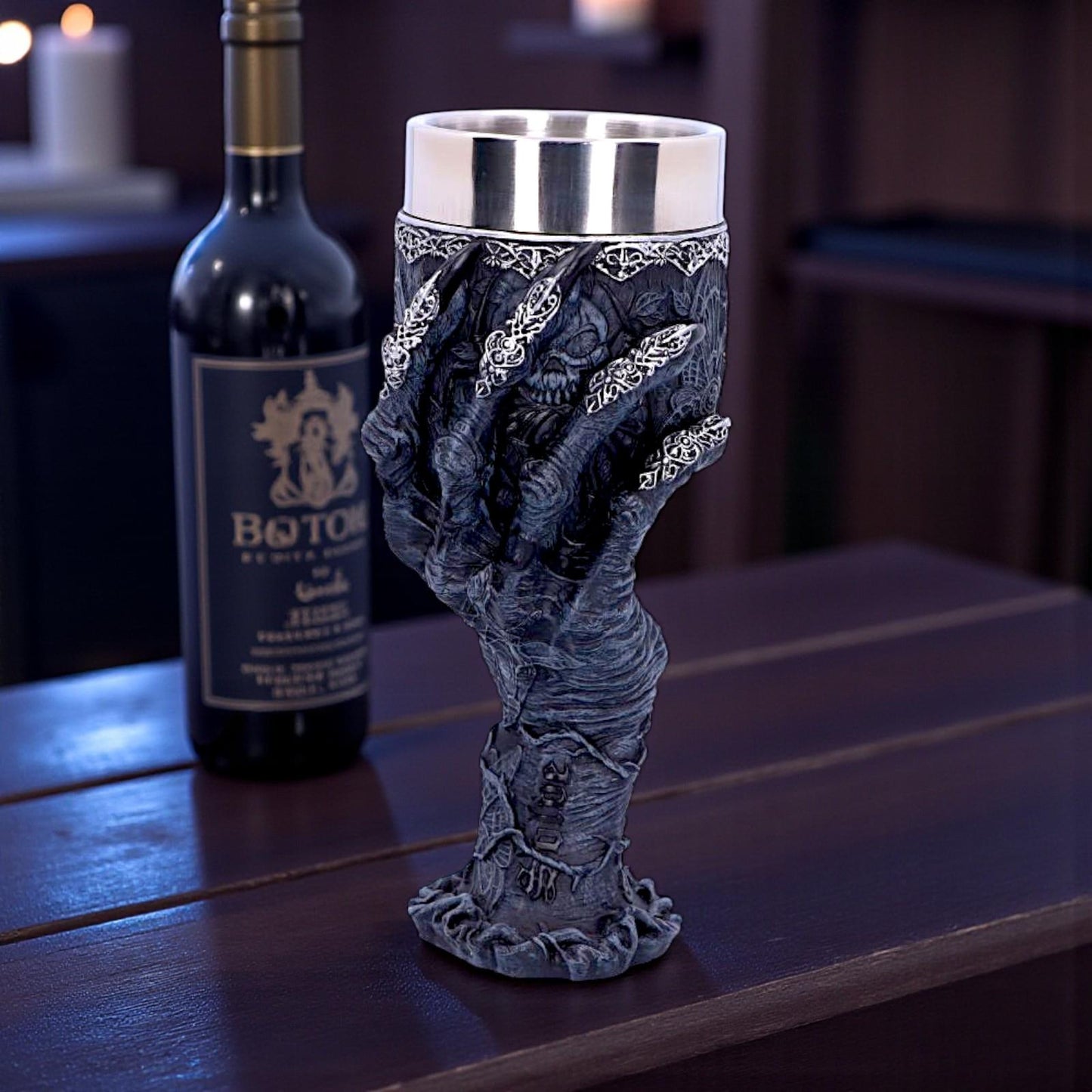 Baphomet Hand Goblet Horror Chalice Gothic Occult Solve Coagula Ritual Cup