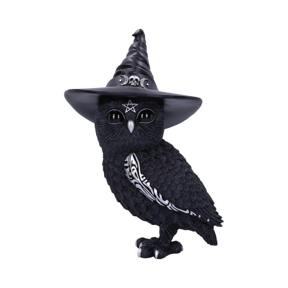 Witchy Owl Figurine Halloween Decor, Gothic Statue, Witchcraft Ornament Home Decor