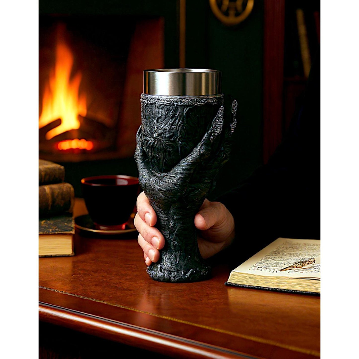Baphomet Hand Goblet Horror Chalice Gothic Occult Solve Coagula Ritual Cup