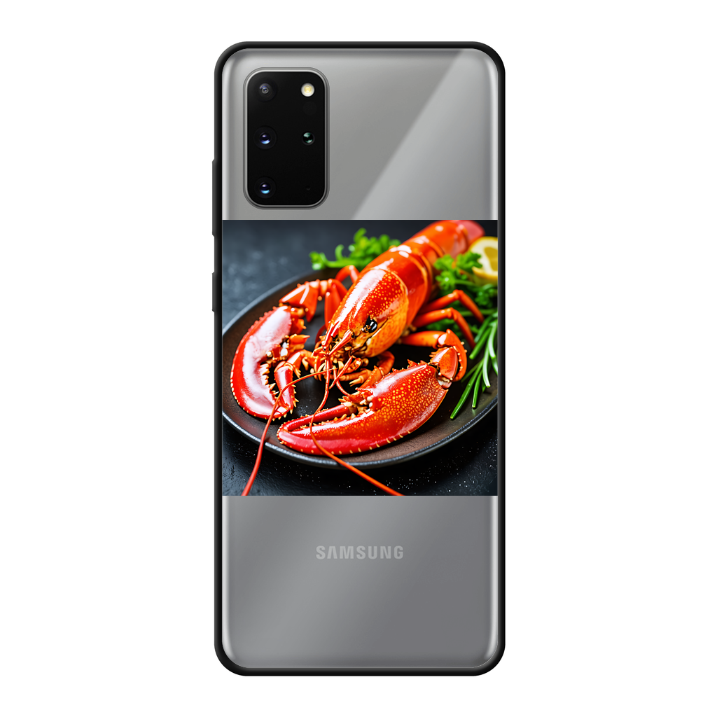 Food Back Printed Black Soft Phone Case