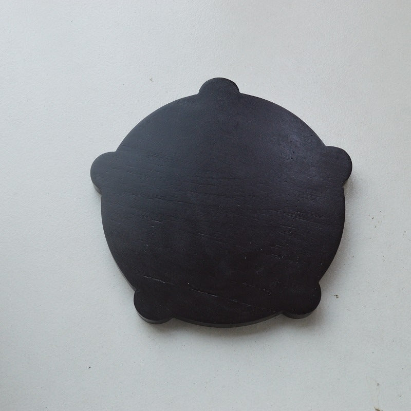 Wooden Pentagram Candle Holder