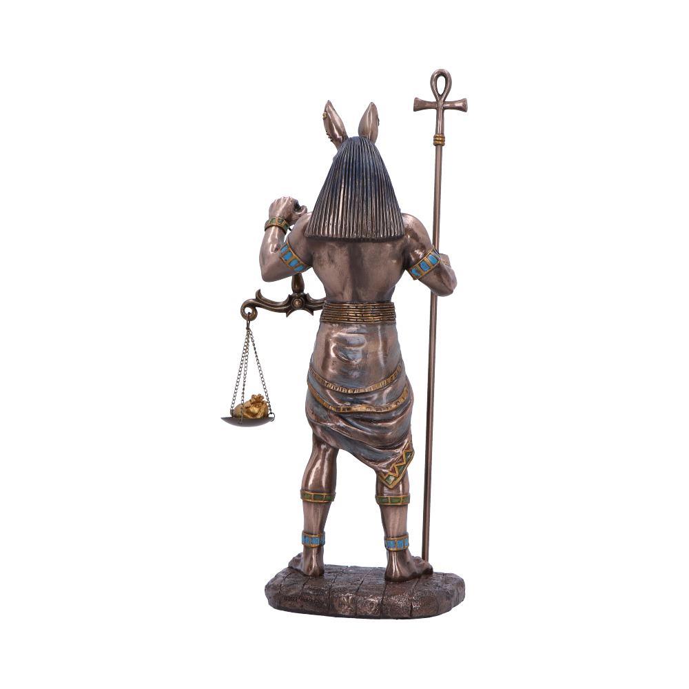 Egyptian Anubis Figurine Mythological Statue God of Death with Ankh and Scales