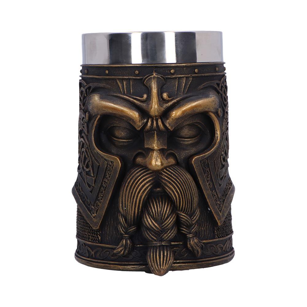 Norse Odin Tankard Viking God Drinking Mug Mythology Valhalla Collectible