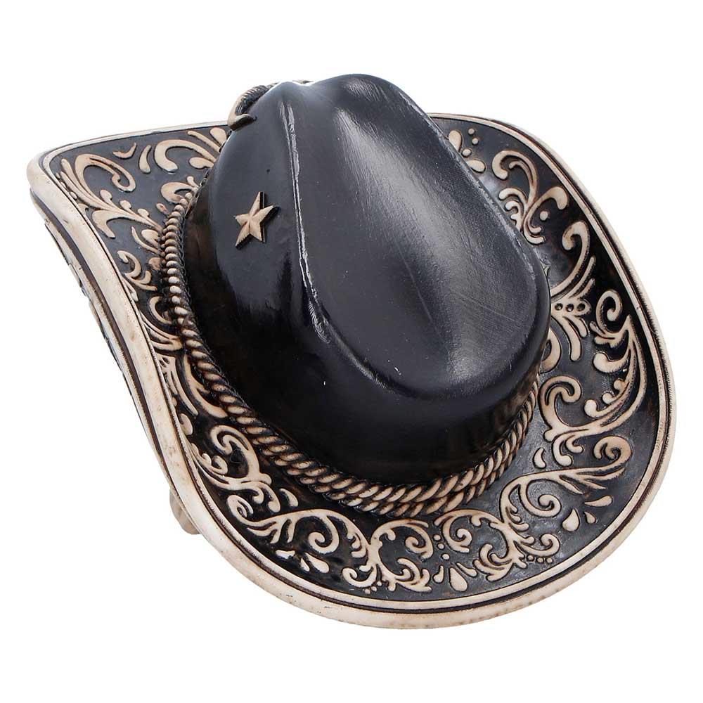 Cowboy Skull Statue Figurine Ornament Sculpture Wild West Gothic Home Decor