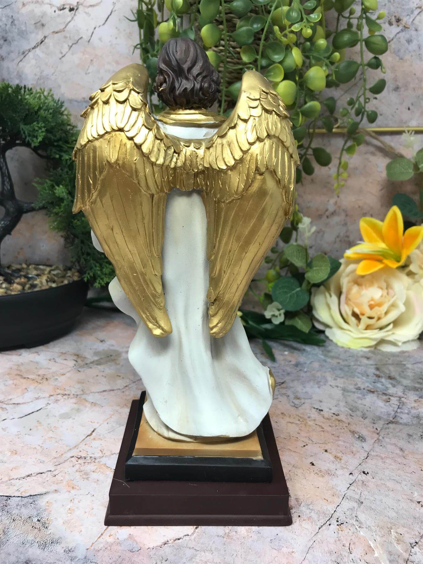 Archangel Raphael Statue Religious Figurine Sculpture Ornament