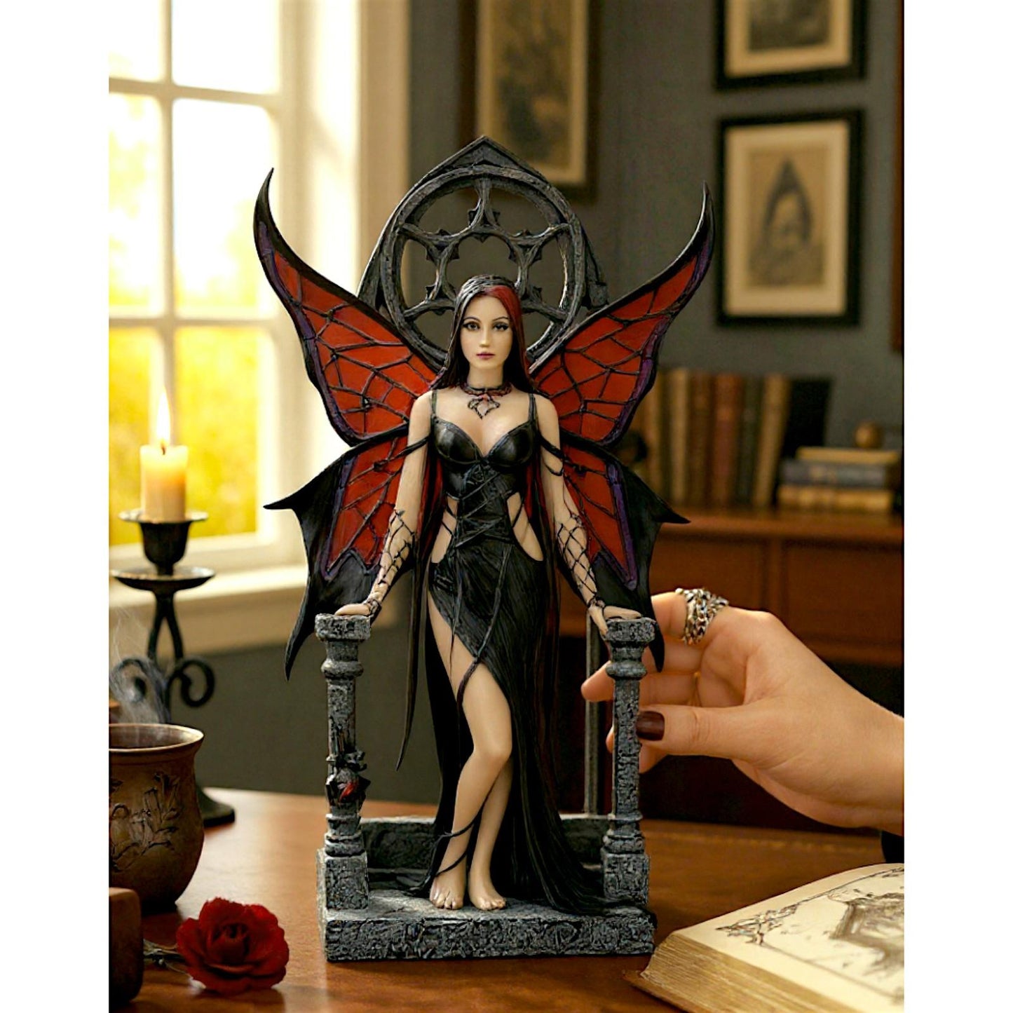 Aracnafaria Fairy Anne Stokes Gothic Spider Queen Figurine Dark Fantasy Statue