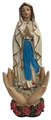 Blessed Virgin Mary Our Lady of Lourdes Statue Religious Ornament Sculpture for Home or Chapel