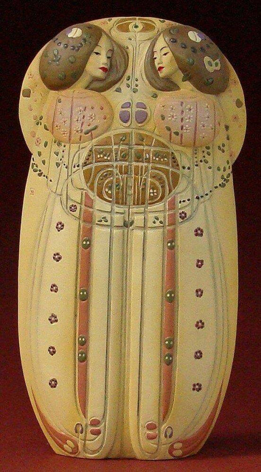 The Wassail by Mackintosh Sculpture – Art Nouveau Resin Statue, 18.5 cm, Gift Boxed