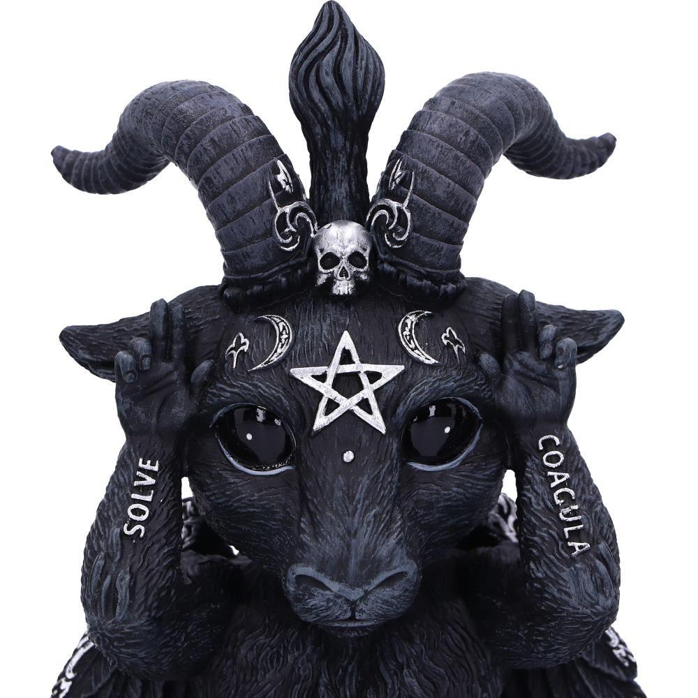 Three Wise Baphomet Set Occult Decor Gothic Horror Home Ornament Fantasy Figurine's