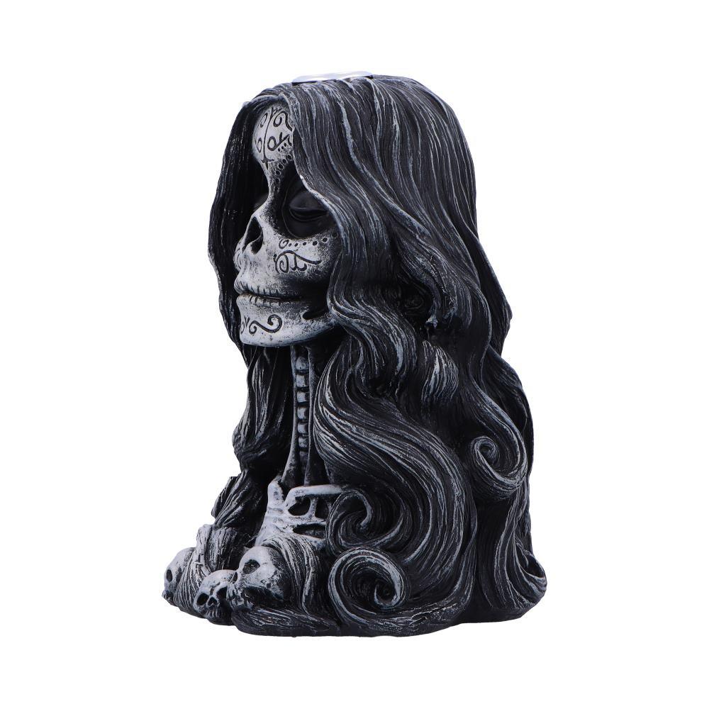 Gothic Skull Backflow Incense Burner Day of the Dead Cone Holder Halloween