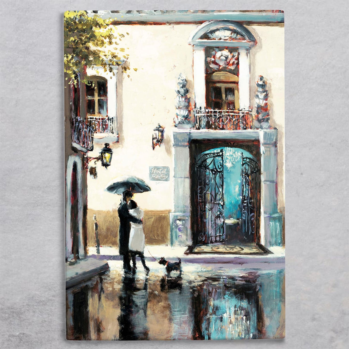 Boulevard Hotel Ceramic Art Tile by Brent Heighton - 30x20cm | Wall Decor | Ready to Hang-Osiris Craftworks