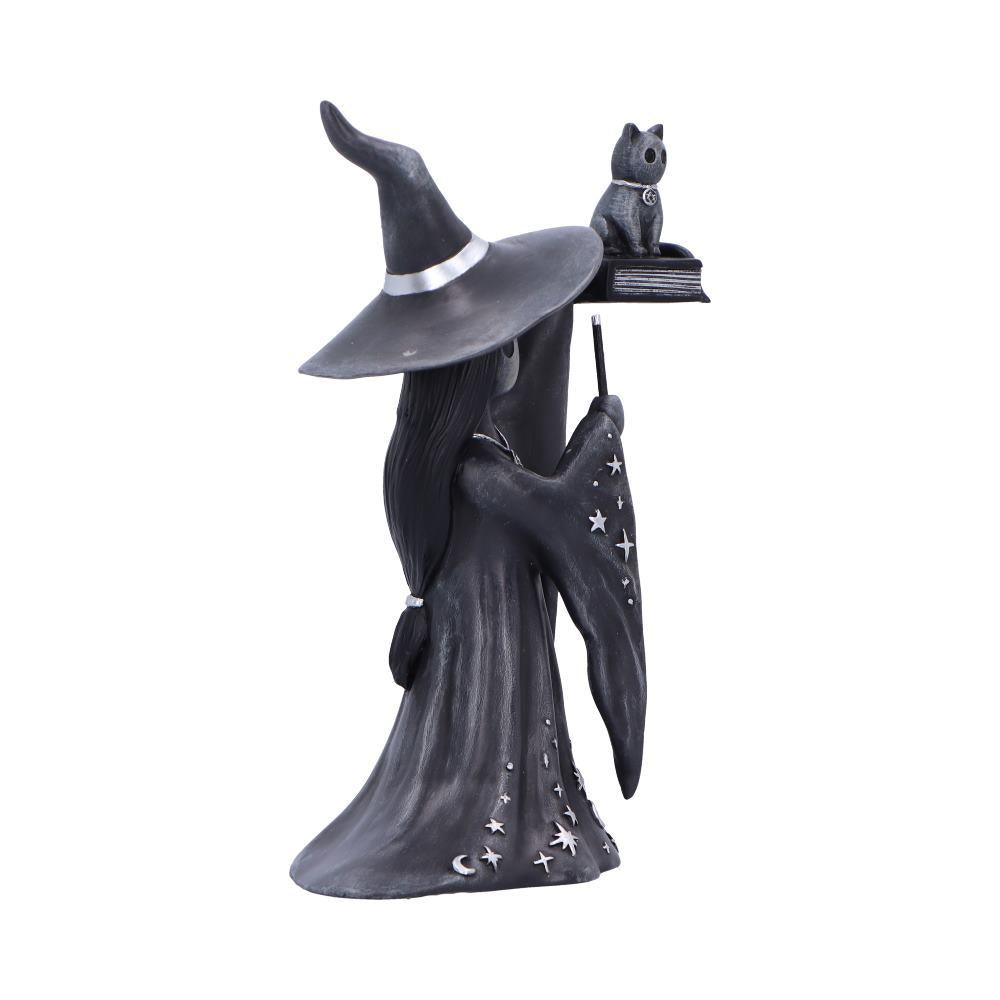 Little Souls Shimmer Witch Figurine Cat Spell book Gothic Altar Wiccan Art  Decor