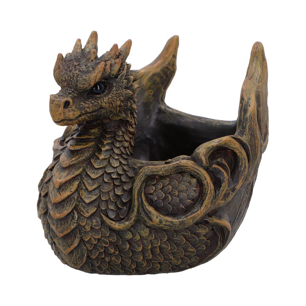 Mythical Dragon Treasure Dish Gothic Jewellery Holder Ornament Fantasy Sculpture