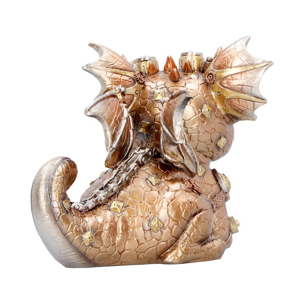 Mechanical Dragon Statue Steampunk Ornament Fantasy Creature Collectors Display Piece