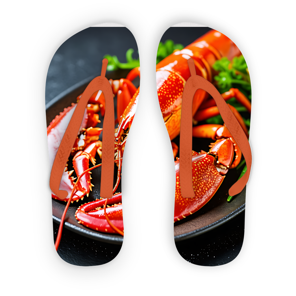 Food Adult Flip Flops