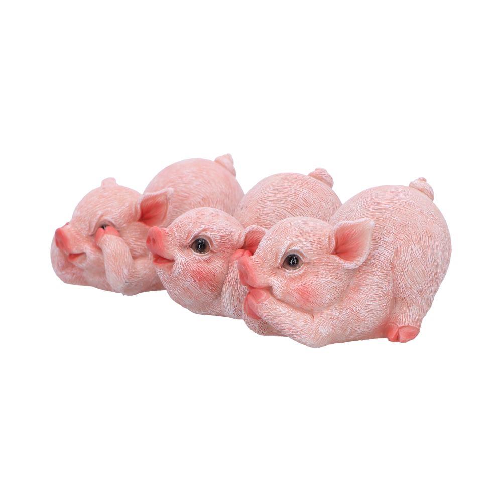 Three Wise Pigs Figurines Hear No, See No, Speak No Evil Cute Pig Ornaments Gift