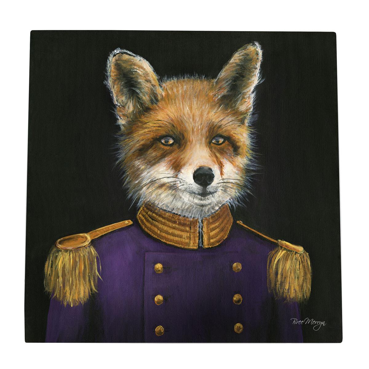 DAPPER FELIX Ceramic Art Tile Bree Merryn 20x20cm | Animal Portrait Decor | Wall Hanging Art Tile-Osiris Craftworks