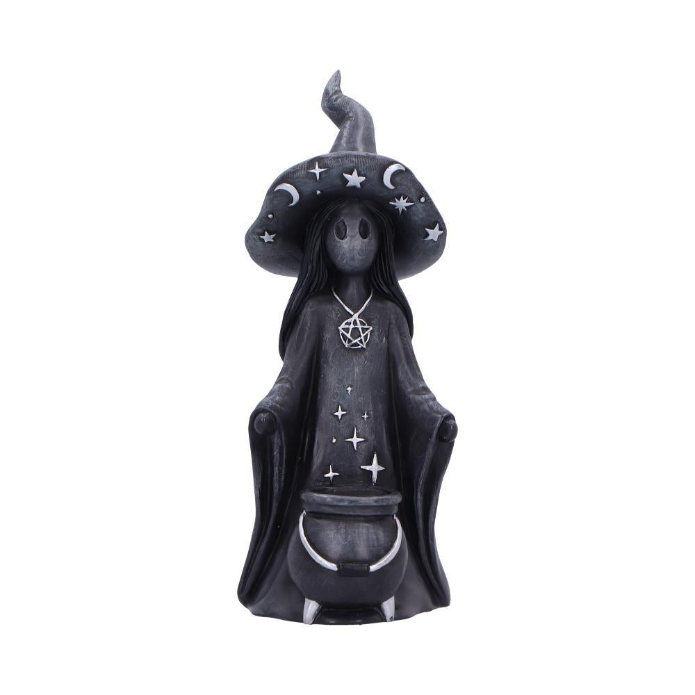 Dazzle Little Souls Figurine Witch Spirit with Cauldron Fantasy Wiccan Gothic Decor