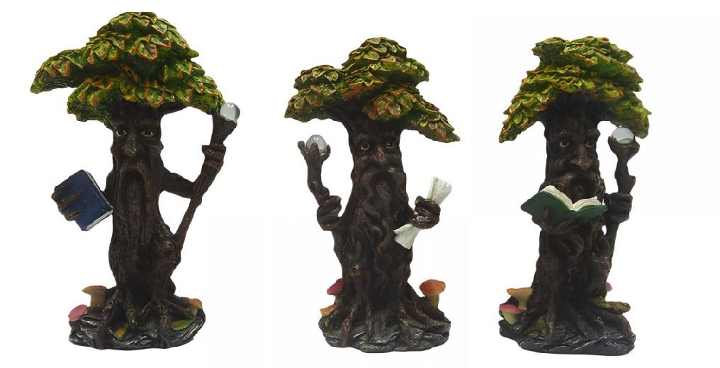 Mystical Ent Tree Figurines – Fantasy Collectible Resin Statues – Nature Spirit Decor