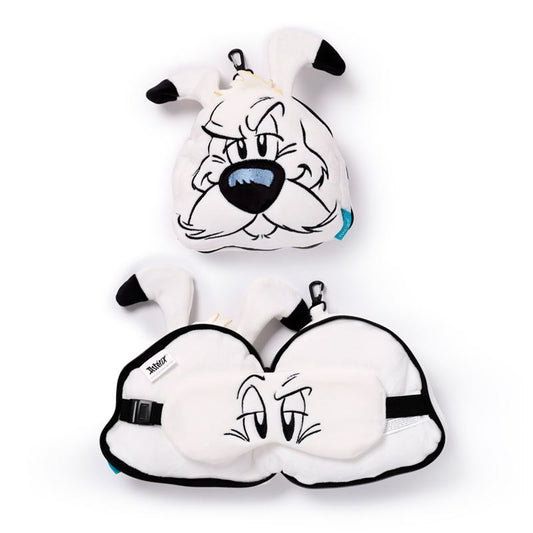 Idefix Dogmatix Asterix Relaxeazzz Plush Round Travel Pillow & Eye Mask Set