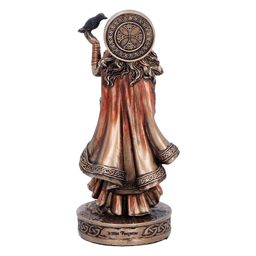 Small Morrigan Goddess Figurine Celtic War Deity Crow Statue Pagan Mythology
